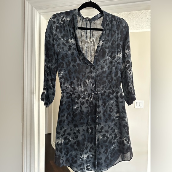 Babaton Leopard Bennett Silk Dress - Picture 1 of 1